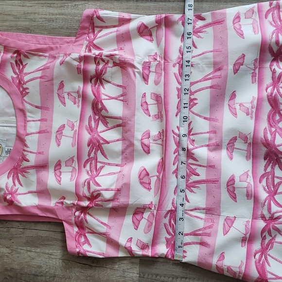 TALBOTS PINK BEACH PRINT SUMMER  SHEATH DRESS SZ 10 - Picture 8 of 14
